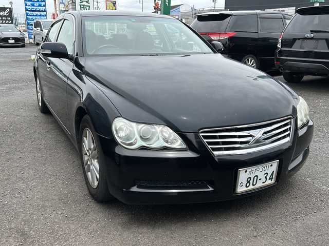 トヨタ マークＸ 300G 茨城県 2008(平20)年 6.3万km ブラック メーカーHDDナビ/（CD・MD・ワンセグTV・バックカメラ）/パワーシート/ETC/純正16インチアルミホイール/純正フロアマット/ETC/保証書/点検記録簿