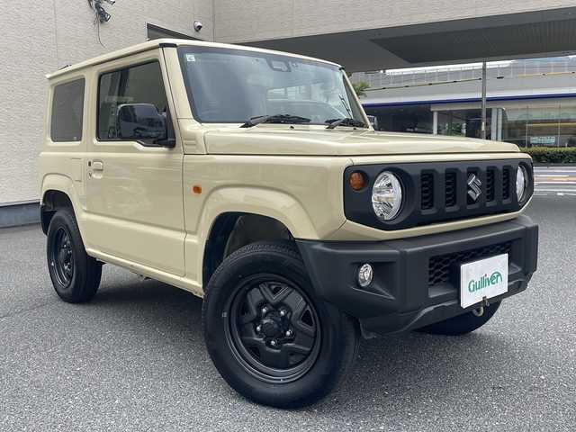 スズキ ジムニー XL 広島県 2019(令1)年 2.4万km シフォンアイボリーM /登録時走行距離/　　　　　　　23642キロ/ワンオーナー/4WD/純正ナビ/バックカメラ/地デジ/シートヒーター/スペアキー×１/ビルトインETC/新車時整備手帳/　　【保証書】/取扱説明書/