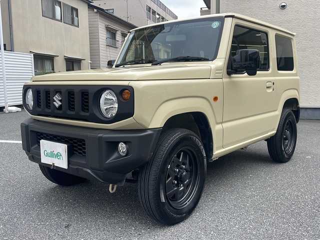 スズキ ジムニー XL 広島県 2019(令1)年 2.4万km シフォンアイボリーM /登録時走行距離/　　　　　　　23642キロ/ワンオーナー/4WD/純正ナビ/バックカメラ/地デジ/シートヒーター/スペアキー×１/ビルトインETC/新車時整備手帳/　　【保証書】/取扱説明書/