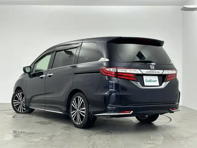 ホンダ オデッセイ アブソルート EX 愛知県 2014(平26)年 4.7万km プレミアムヴィーナスブラックP ・純正7インチナビ/・Bluetooth/・全方位カメラ/・フルセグTV/・9インチフリップダウンモニター/・衝突被害軽減システム/・横滑り防止装置/・クルーズコントロール/・オートライト/・両側パワースライドドア/・シートヒーター/・純正AW/・ETC/・プッシュスタート/・スマートキー/・スペアキー