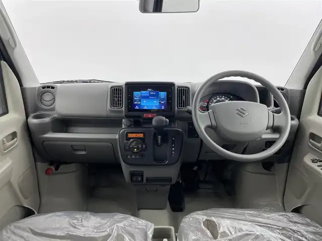 スズキ エブリイ JOINターボ 群馬県 2024(令6)年 0.1千km クールカーキPM 届出済未使用車（登録時走行距離：9Km）/純正7インチディスプレイオーディオ/・バックカメラ/・Bluetooth/AM/FM/USB/AppleCarPlay/AndroidAuto/運転席シートヒーター/両側パワースライドドア/アイドリングストップ/レーンキープアシスト/4WD/プリクラッシュセーフティシステム/LEDヘッドランプ/プッシュスタート/オートエアコン