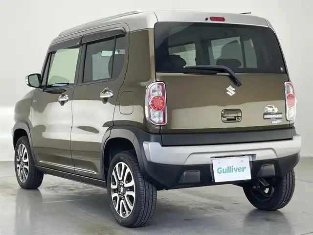 スズキ ハスラー Jスタイル Ⅲ 愛知県 2018(平30)年 4.6万km ブレイブカーキパール/スチールシルバー 純正ナビ　シートヒーター　禁煙　茶ハーフレザー　ＥＴＣ　フルセグ　Ｂｌｕｅｔｏｏｔｈ　ＤＶＤ　セーフティサポート　衝突軽減　レーンキープ　ＨＩＤオートライト　アイドリングストップ　スマートキー　フォグ