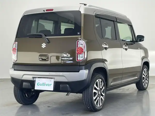 スズキ ハスラー Jスタイル Ⅲ 愛知県 2018(平30)年 4.6万km ブレイブカーキパール/スチールシルバー 純正ナビ　シートヒーター　禁煙　茶ハーフレザー　ＥＴＣ　フルセグ　Ｂｌｕｅｔｏｏｔｈ　ＤＶＤ　セーフティサポート　衝突軽減　レーンキープ　ＨＩＤオートライト　アイドリングストップ　スマートキー　フォグ