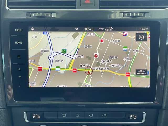 フォルクスワーゲン ゴルフ TSIコンフォートライン 愛媛県 2017(平29)年 2.2万km 黒 バックカメラ/HDDナビ/フルセグテレビ/ETC/追従型クルーズコントロール/ワンオーナー/Bluetooth接続/純正アルミホイール/純正フロアマット/レーンキープアシスト/オートライト/プッシュスタート/アイドリングストップ