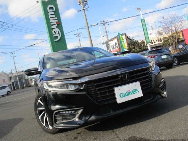 ホンダ インサイト EX・ブラックスタイル 岡山県 2019(平31)年 7.9万km クリスタルブラックパール 衝突軽減ブレーキ/誤発進抑制機能/後方誤発進抑制機能/歩行者事故低減ステアリング/路外逸脱抑制制御機能/先行車発進お知らせ機能/標識認識機能/オートハイビーム/渋滞追従機能付アダプティブクルーズコントロール/車線維持支援システム/ブラインドスポットインフォメーション/オートライト/ワンオーナー/Hondaインターナビ/フルセグテレビ/Bluetooth/USB/DVD再生可能/本革＆ウルトラスエードシート/運転席8ウェイパワーシート/助手席4ウェイパワーシート/シートヒーター（運転席・助手席）/LEDヘッドライト/LEDフォグライト/ソナーセンサー/2.0対応ETC/純正17AW/純正フロアマット/スマートキー2個