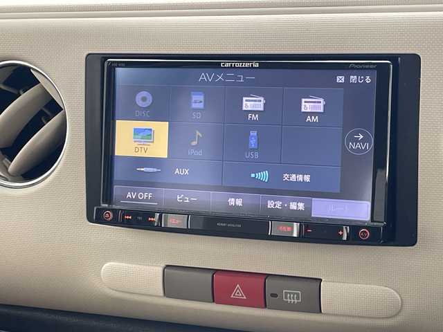 ダイハツ ミラ ココア プラスX 沖縄県 2013(平25)年 7.9万km パールホワイトⅢ 社外ナビ　【AVIC-RZ03】/（CD/DVD/ワンセグTV）/バックカメラ/前後ドライブレコーダー/ETC/スマートキー/電動格納ウインカーミラー/ベンチシート/ドアバイザー/アイドリングストップ/取扱説明書/保証書