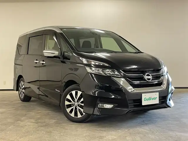 日産 セレナ ハイウェイスター 長崎県 2016(平28)年 5.6万km ダイヤモンドブラック 2トーン プロパイロット/純正9型ナビ（MM516D-L）/　フルセグTV　CD/DVD/BD/Bluetooth/AUX/アラウンドビューモニター/純正フリップダウンモニター/デジタルインナーミラー/両側電動スライドドア/レーダークルーズコントロール/アイドリングストップ/コーナーセンサー /ステアリングスイッチ/オートライトコントロール/ETC/ドライブレコーダー/純正フロアマット/純正16インチAW/電動パーキング/スマートキー/プッシュスタート/ドアバイザー