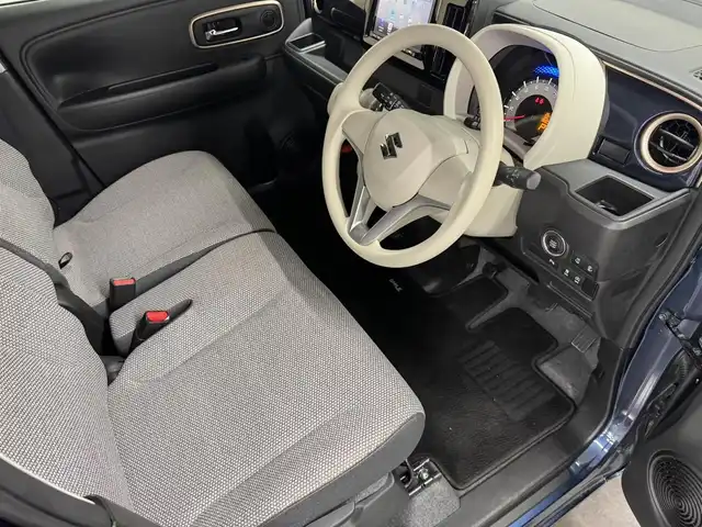 スズキ ワゴンＲ スマイル HYBRID X 三重県 2021(令3)年 0.6万km インディゴブルーメタリック マイルドハイブリッド/FF/インパネCVT/ケンウッド 8インチ『彩速ナビ』 MDV-M805L/（FM/AM/CD/DVD/iPod/USB/SD/内蔵メモリ/VTR/Bluetooth/SMART USEN/マルチAVブラウザ）/バックカメラ/両側パワースライドドア/安全/・デュアルカメラブレーキサポート/・車線逸脱警報機能/・ふらつき警報/・リヤパーキングセンサー/・誤発進抑制機能/・後方誤発進抑制機能/・後退時ブレーキアシスト/装備/・シートヒーター（D）/・オートエアコン/・オートライト/・ハイビームアシスト/・プッシュスタート/・充電用USBジャック（type-A x2）/・ベンチシート/・純正ホイールキャップ（14インチスチールホイール）/・保/取/ナビ取/・スマートキーx2