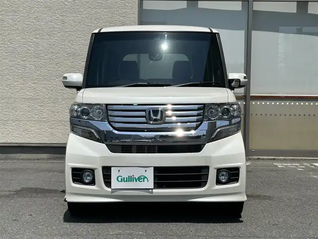 ホンダ Ｎ ＢＯＸ カスタム G Lパッケージ 大阪府 2012(平24)年 11.3万km プレミアムホワイトパール 純正オーディオ/片側パワースライド/純正アルミホイール/純正フロアマット/スマートキー/取扱説明書/Wエアバッグ/横滑り防止装置/LEDライト/オートライト/ABS
