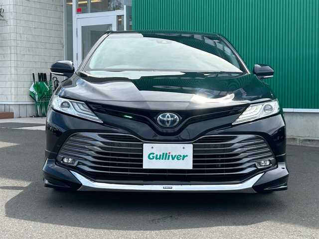 トヨタ カムリ G 宮城県 2019(平31)年 5.7万km アティチュードブラックマイカ Toyota Safety Sense/モデリスタエアロ【F・S・R】/純正9型ナビ/【CD・DVD・SD・BT・フルセグTV】/バックカメラ/純正17インチAW/プリクラッシュセーフティ/レーダークルーズコントロール/レーンディパーチャートアラート/ブラインドスポットモニター/オートハイビーム/D席パワーシート/社外ドライブレコーダー/オートライト/LEDヘッドライト/LEDフォグライト/ブレーキホールド/電子パーキング/横滑り防止装置/スマートキー/ETC