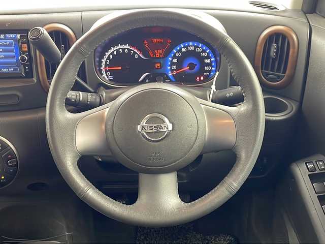 日産 キューブ 15X インディゴ+プラズマ 岐阜県 2012(平24)年 7.9万km サファイアブラック 純正ナビ/（BT/フルセグ/CD/DVD/AUX）/ETC/スマートキー/プッシュスタート/スペアキー/革ステアリング/電動格納ミラー/純正フロアマット/純正ドアバイザー/保証書/取扱説明書