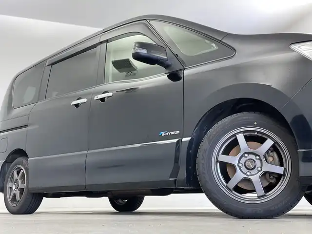 日産 セレナ ハイウェイスター S HV Vエアロ 新潟県 2013(平25)年 11.2万km スーパーブラック ワンオーナー/純正メモリナビ【MM513D-L】/　フルセグTV/Bluetooth/CD/DVD/USB/ALPINEフリップダウンモニター/両側パワースライドドア/バックモニター/ビルトインETC/アイドリングストップ/横滑り防止装置/オートライト