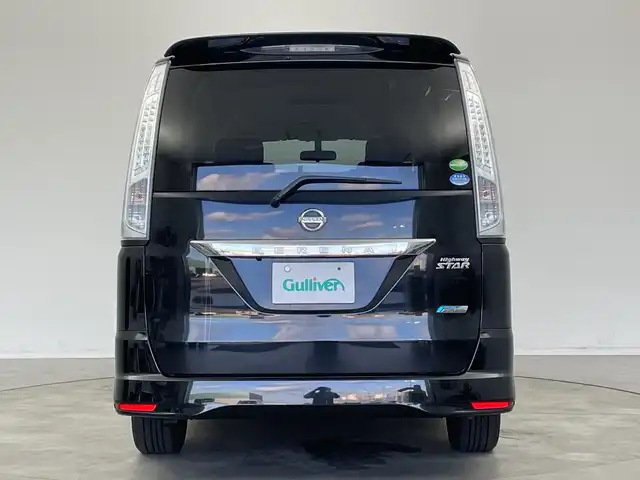 日産 セレナ ハイウェイスター S HV Vエアロ 新潟県 2013(平25)年 11.2万km スーパーブラック ワンオーナー/純正メモリナビ【MM513D-L】/　フルセグTV/Bluetooth/CD/DVD/USB/ALPINEフリップダウンモニター/両側パワースライドドア/バックモニター/ビルトインETC/アイドリングストップ/横滑り防止装置/オートライト