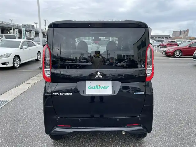 三菱 ｅＫスペース M 石川県 2022(令4)年 4.5万km 黒 4WD/社外オーディオ/シートヒーター/両側スライドドア/キーレス/レーダーブレーキ/コーナーセンサー/オートライト/レーンキープアシスト/電動ミラー/アイドリングストップ