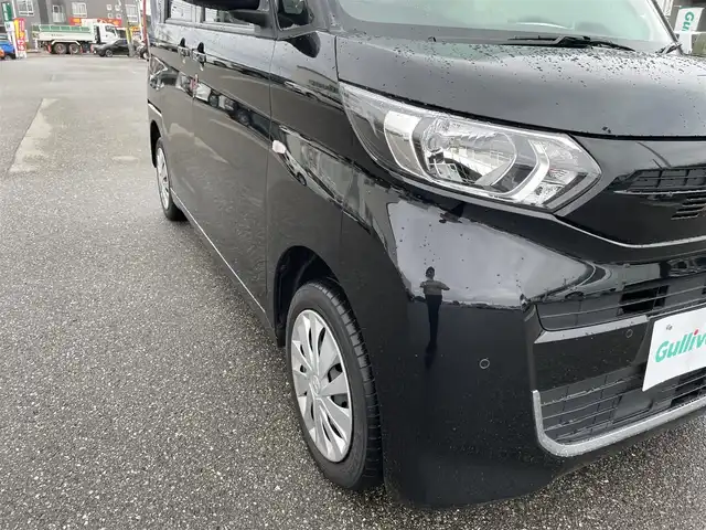 三菱 ｅＫスペース M 石川県 2022(令4)年 4.5万km 黒 4WD/社外オーディオ/シートヒーター/両側スライドドア/キーレス/レーダーブレーキ/コーナーセンサー/オートライト/レーンキープアシスト/電動ミラー/アイドリングストップ