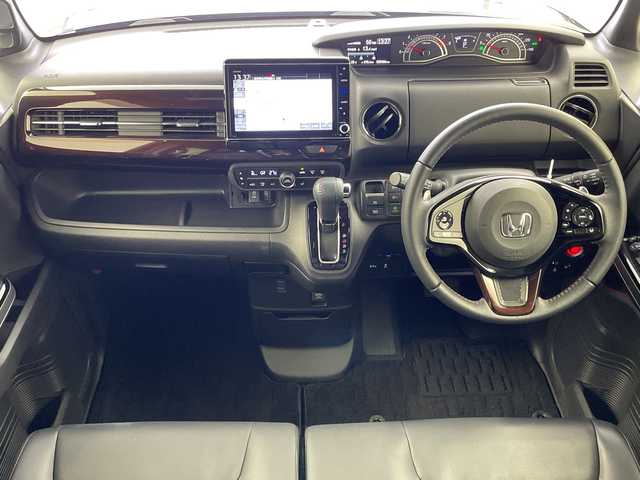 ホンダ Ｎ ＢＯＸ カスタム L ターボ コーディネートスタイル 岐阜県 2022(令4)年 3.1万km ミッドナイトブルービームM 純正ナビ/フルセグTV/バックカメラ/レーンキープアシスト/コーナーセンサー/レーダークルーズコントロール/両側パワースライドドア/ETC/ハーフレザーシート/シートヒーター/社外アルミホイール/純正フロアマット/ドアバイザー/パドルシフト/スマートキー/衝突軽減ブレーキ