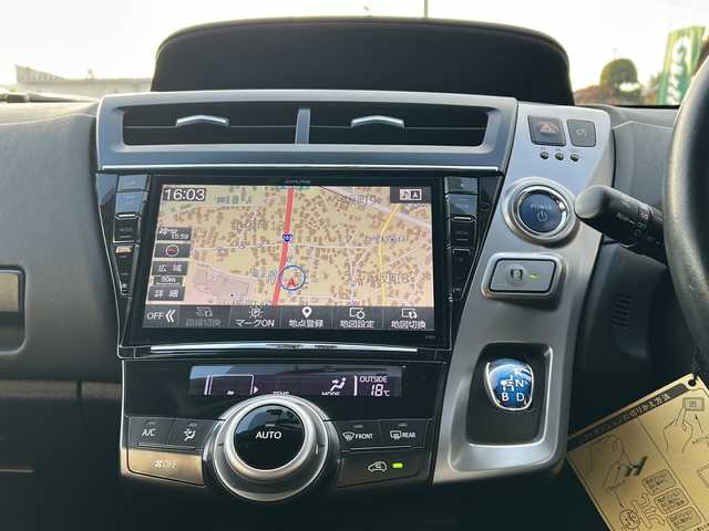 トヨタ プリウス α S ツーリングセレクション 愛知県 2016(平28)年 11.4万km アティチュードブラックマイカ /禁煙車/ワンオーナー//ALPINE9インチSDナビ//フルセグTV//Bluetooth//CD・DVD//FM・AM//バックカメラ//ビルトインETC//前方ドライブレコーダー//LEDオートライト・フォグランプ//純正フロアマット//純正ドアバイザー//プッシュスタート//ISOFIX//スペアキー//取扱説明書/新車保証書