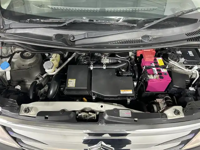 スズキ ワゴンＲ FZ 佐賀県 2015(平27)年 0.7万km ブルーイッシュブラックパール3 社外7インチナビ/ワンセグTV/CD/DVD/Bluetooth/衝突被害軽減システム/ハロゲンヘッドライト/横滑り防止装置/アイドリングストップ/ヘッドライトレベライザー/運転席シートヒーター/純正フロアマット/純正14インチアルミホイール/ステアリングリモコン/ドアバイザー/電動格納ミラー/スマートキー/スペアキー×１/プッシュスタート