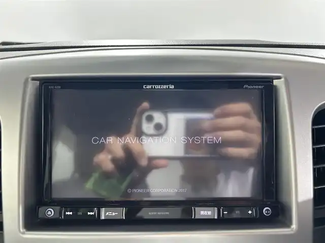 スズキ ワゴンＲ FZ 佐賀県 2015(平27)年 0.7万km ブルーイッシュブラックパール3 社外7インチナビ/ワンセグTV/CD/DVD/Bluetooth/衝突被害軽減システム/ハロゲンヘッドライト/横滑り防止装置/アイドリングストップ/ヘッドライトレベライザー/運転席シートヒーター/純正フロアマット/純正14インチアルミホイール/ステアリングリモコン/ドアバイザー/電動格納ミラー/スマートキー/スペアキー×１/プッシュスタート