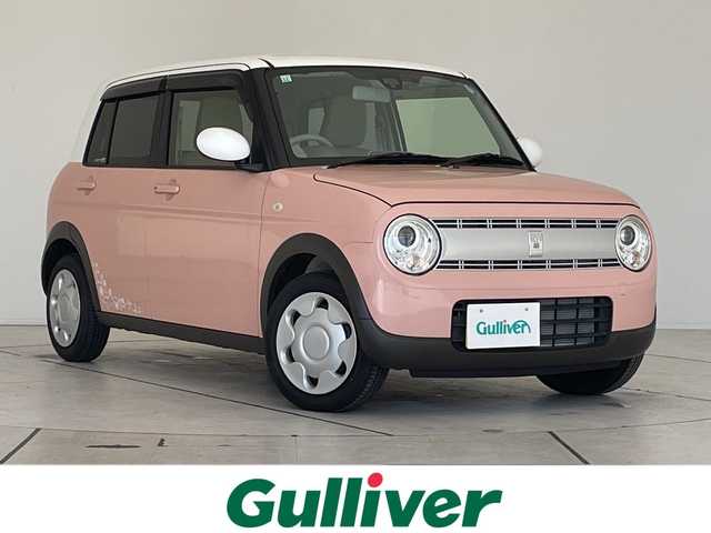 スズキ ラパン S 愛知県 2017(平29)年 0.3万km コフレピンクパールメタリック/ホワイト2トーンルーフ SDナビ/シートヒーター/HIDライト/オートライト/ドライブレコーダー/衝突軽減システム/フルセグ/CD DVD/Bluetooth/ステアリングスイッチ/スマートキー/プッシュスタート