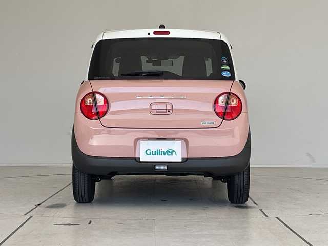 スズキ ラパン S 愛知県 2017(平29)年 0.3万km コフレピンクパールメタリック/ホワイト2トーンルーフ SDナビ/シートヒーター/HIDライト/オートライト/ドライブレコーダー/衝突軽減システム/フルセグ/CD DVD/Bluetooth/ステアリングスイッチ/スマートキー/プッシュスタート