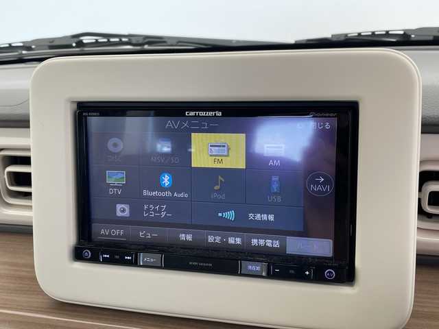 スズキ ラパン S 愛知県 2017(平29)年 0.3万km コフレピンクパールメタリック/ホワイト2トーンルーフ SDナビ/シートヒーター/HIDライト/オートライト/ドライブレコーダー/衝突軽減システム/フルセグ/CD DVD/Bluetooth/ステアリングスイッチ/スマートキー/プッシュスタート