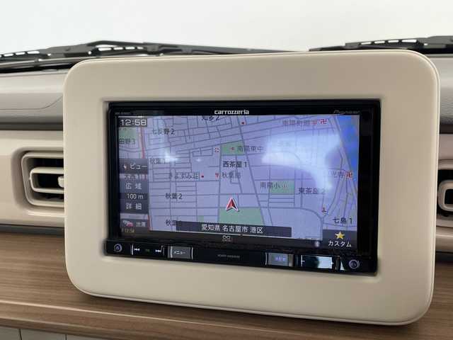 スズキ ラパン S 愛知県 2017(平29)年 0.3万km コフレピンクパールメタリック/ホワイト2トーンルーフ SDナビ/シートヒーター/HIDライト/オートライト/ドライブレコーダー/衝突軽減システム/フルセグ/CD DVD/Bluetooth/ステアリングスイッチ/スマートキー/プッシュスタート