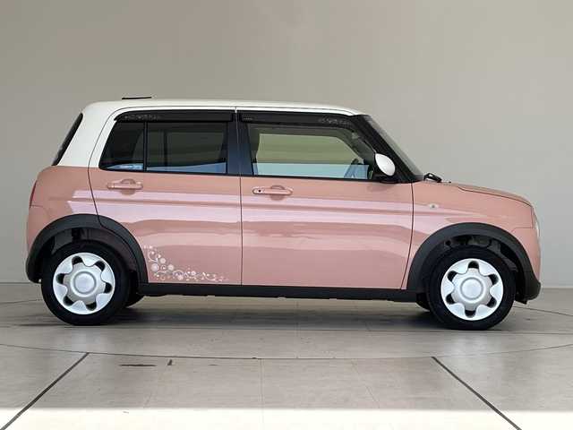 スズキ ラパン S 愛知県 2017(平29)年 0.3万km コフレピンクパールメタリック/ホワイト2トーンルーフ SDナビ/シートヒーター/HIDライト/オートライト/ドライブレコーダー/衝突軽減システム/フルセグ/CD DVD/Bluetooth/ステアリングスイッチ/スマートキー/プッシュスタート