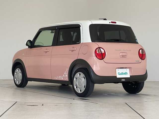 スズキ ラパン S 愛知県 2017(平29)年 0.3万km コフレピンクパールメタリック/ホワイト2トーンルーフ SDナビ/シートヒーター/HIDライト/オートライト/ドライブレコーダー/衝突軽減システム/フルセグ/CD DVD/Bluetooth/ステアリングスイッチ/スマートキー/プッシュスタート