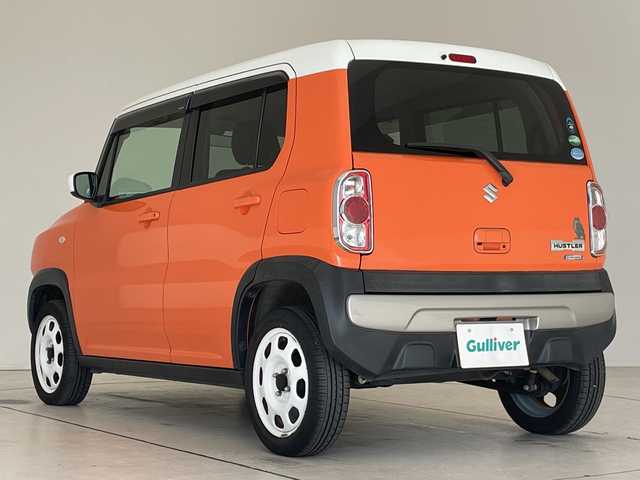 スズキ ハスラー G 愛知県 2015(平27)年 4.5万km パッションオレンジマイカ/スペリアホワイト 純正ナビ/シートヒーター/バックカメラ/ステアリングスイッチ/スマートキー/衝突軽減システム/プッシュスタート/スマートキー