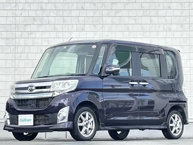 ダイハツ タント カスタム RS 岩手県 2014(平26)年 13.1万km ナイトシャドーパープルクリスタルM 4WD　純正ワイドスペックメモリナビ　両側パワースライドドア　ミラクルオープンドア　フルオートエアコン　ＺＡＲＴ１４インチＡＷ　インタークーラーターボ　ロールサンシェード　ステアリングリモコン　ＥＴＣ