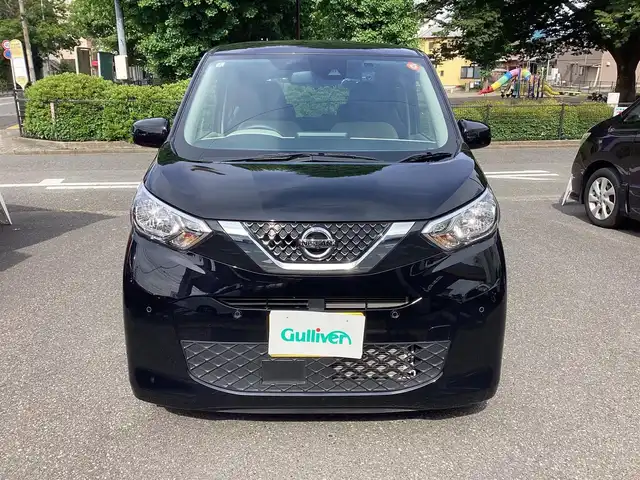 日産 デイズ X 神奈川県 2022(令4)年 1.3万km ブラック ワンオーナー/社外ナビ、TV/バックモニター/エマージェンジーブレーキ/車線逸脱警報/クラランスソナー/フルオートエアコン/ＥＴＣ/ドライブレコーダー/スマートキー
