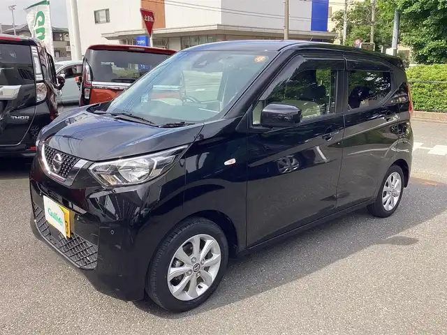 日産 デイズ X 神奈川県 2022(令4)年 1.3万km ブラック ワンオーナー/社外ナビ、TV/バックモニター/エマージェンジーブレーキ/車線逸脱警報/クラランスソナー/フルオートエアコン/ＥＴＣ/ドライブレコーダー/スマートキー