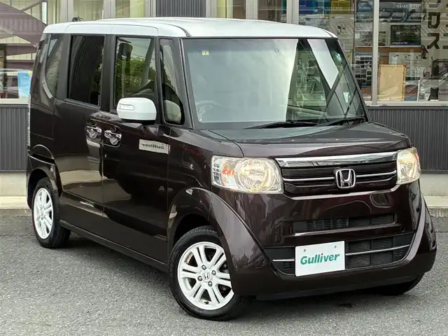 ホンダ Ｎ ＢＯＸ G Lパッケージ 京都府 2017(平29)年 3.9万km 茶Ⅱ ワンオーナー/片側パワースライドドア/純正SDナビ/・フルセグTV/・CD/DVD/SD再生/・BT接続/・バックカメラ＜マルチアングル＞/Bin ETC＜ナビ連動＞/アイドリングストップ/後席ロールサンシェード/プラズマクラスター内臓オートエアコン/プッシュスタート/スマートキー×2個/運転席シートハイトアジャスター/ハーフシェイドフロントウインドウ/純正フロアマット/純正14インチアルミホイール/車両保証書/車両取説/ナビ取説