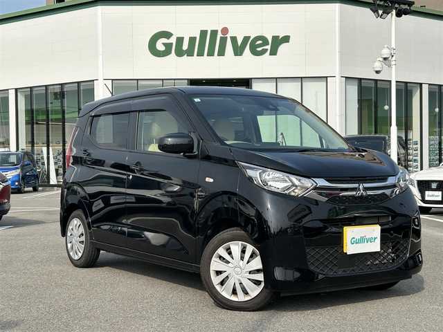 三菱 ｅＫワゴン M 長崎県 2021(令3)年 4.7万km アメジストブラック ワンオーナー/社外メモリナビ/（フルセグ・DVD・BT・AUX)/衝突軽減ブレーキ/ＥＴＣ/クリアランスソナー/シートカバー/アイドリングストップ/バックカメラ/オートライト/レーンキープアシスト/キーレス/ライトレベライザー