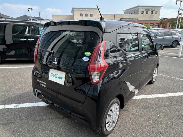 三菱 ｅＫワゴン M 長崎県 2021(令3)年 4.7万km アメジストブラック ワンオーナー/社外メモリナビ/（フルセグ・DVD・BT・AUX)/衝突軽減ブレーキ/ＥＴＣ/クリアランスソナー/シートカバー/アイドリングストップ/バックカメラ/オートライト/レーンキープアシスト/キーレス/ライトレベライザー