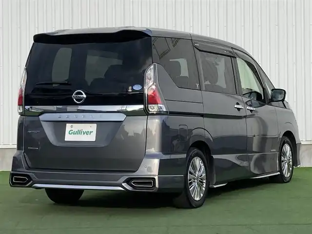 日産 セレナ オーテック セーフティパッケージ 香川県 2019(平31)年 7.7万km ダークメタルグレー ワンオーナー/プロパイロット/純正9インチナビ/フリップダウンモニター/両側パワースライドドア/インテリジェントオートスライド/アラウンドビュー/バックカメラ/革巻きステアリング/ステアリングリモコン/LEDヘッドライト/フォグライト/スマートキー/プッシュスタート/BSM/インテリジェントルームミラー