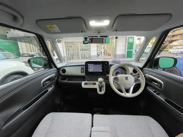 スズキ ワゴンＲ スマイル HYBRID X 東京都 2022(令4)年 3.5万km ピュアホワイトP 外部検査済み/全方位モニター付きメモリーナビゲーション/・9インチメモリーナビ/(フルセグTV/DVD/CD/スマートフォン連携/USB)/・ステアリングスイッチ/・フロント/サイド/バックカメラ/セーフティープラスパッケージ/・アダプティブクルーズコントロール/・カラーヘッドアップディスプレイ/・カラーマルチインフォメーションディスプレイ/マイルドハイブリッド/アイドリングストップシステム/両側パワースライドドア/シートヒーター(運転席)/前後ドライブレコーダー(ZDR035)/寒冷地仕様/純正フロアマット/保証書/取扱説明書/スペアキー×1