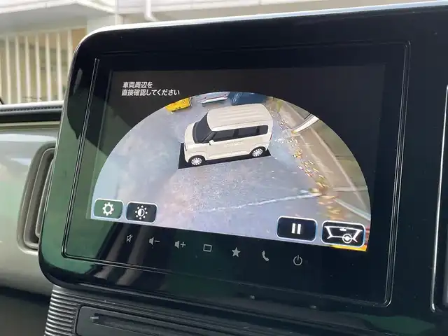 スズキ ワゴンＲ スマイル HYBRID X 東京都 2022(令4)年 3.5万km ピュアホワイトP 外部検査済み/全方位モニター付きメモリーナビゲーション/・9インチメモリーナビ/(フルセグTV/DVD/CD/スマートフォン連携/USB)/・ステアリングスイッチ/・フロント/サイド/バックカメラ/セーフティープラスパッケージ/・アダプティブクルーズコントロール/・カラーヘッドアップディスプレイ/・カラーマルチインフォメーションディスプレイ/マイルドハイブリッド/アイドリングストップシステム/両側パワースライドドア/シートヒーター(運転席)/前後ドライブレコーダー(ZDR035)/寒冷地仕様/純正フロアマット/保証書/取扱説明書/スペアキー×1