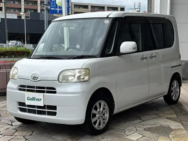 ダイハツ タント X リミテッド 静岡県 2010(平22)年 11.7万km パール ・純正オーディオ/CD/AM/FM/・片側パワースライドドア/・スマートキー/・前後ドライブレコーダー/・オートエアコン/・純正アルミホイール