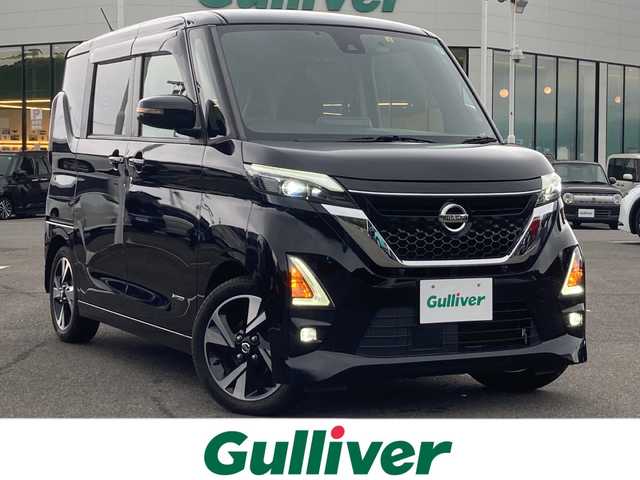 日産 ルークス HWS Gターボ プロパイロットED 佐賀県 2020(令2)年 4.5万km ブラック 純正9インチナビ/アラウンドビューモニター/エマージェンシーブレーキ/LDW/オートハイビーム/クリアランスソナー/プロパイロット/両側パワースライドドア/電動パーキングブレーキ/オートブレーキホールド/ETC/ドライブレコーダー/ステアリングリモコン/スマートキー/プッシュスタート/LEDヘッドライト/フォグライト/純正アルミホイール