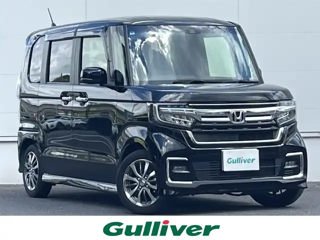ホンダ Ｎ ＢＯＸ カスタム L 佐賀県 2021(令3)年 2.3万km クリスタルブラックパール ホンダセンシング/レーダークルーズコントロール/レーンキープアシスト/バックセンサー/純正SDナビ/・バックカメラ/・フルセグTV/BT/DVD/CD/純正前後ドライブレコーダー/両側パワースライドドア/純正14インチAW/シートヒーター/LEDヘッドライト/オートライト/フォグランプ/プッシュスタート/ETC2.0/スペアキー×1/取扱説明書/保証書