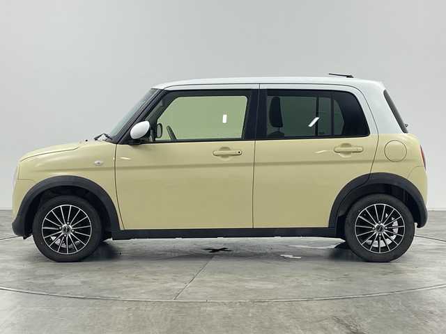 スズキ ラパン S 群馬県 2016(平28)年 11万km シフォンアイボリーメタリック 4WD 純正ナビ　ＣＤ　ワンセグ衝突被害軽減ブレーキ　シートヒーター　横滑り防止装置　アイドリングストップ　オートライト　電動格納ミラー　純正フロアマット　バニティミラー　シートリフター　スマートキー