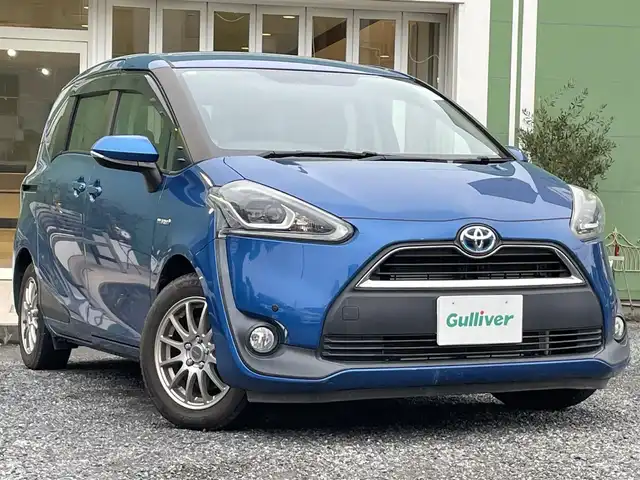 トヨタ シエンタ ハイブリッド G 埼玉県 2016(平28)年 2.6万km コバルトブルーメタリック ワンオーナー車/社外SDナビTV/バックカメラ/ETC/両側パワースライドドア/LEDヘッドライト/フォグランプ/オートライト/ドアバイザー/純正AW＋夏タイヤ車載/走行２５９２２キロ/保証書付整備手帳/取扱説明書