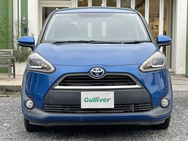 トヨタ シエンタ ハイブリッド G 埼玉県 2016(平28)年 2.6万km コバルトブルーメタリック ワンオーナー車/社外SDナビTV/バックカメラ/ETC/両側パワースライドドア/LEDヘッドライト/フォグランプ/オートライト/ドアバイザー/純正AW＋夏タイヤ車載/走行２５９２２キロ/保証書付整備手帳/取扱説明書