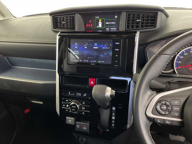 トヨタ ルーミー カスタムG－T 鹿児島県 2021(令3)年 1.4万km パールホワイトⅢ 社外ナビ/（CD・DVD/BT/フルセグ）/両側パワスラ/コーナーセンサー/ACC/オートブレーキホールド/バックカメラ/電動パーキング/コーナーセンサー/リアサンシェード/オートライト/スマートキー/プッシュスタート