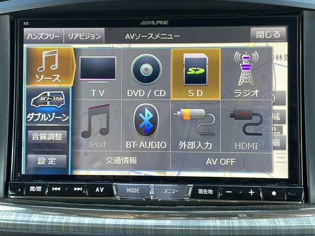 日産 エルグランド ライダー 黒クロス マニュアル 富山県 2015(平27)年 5.3万km ブリリアントホワイトパール ４WD/ワンオーナー/社外SDナビ/フロントエアロ/横滑り防止装置/ETC/純正フロアマット/クルーズコントロール/ステアリングリモコン/プッシュスタートボタン/両側パワースライドドア/バックカメラ/フリップダウンモニター/オートライト/LEDライト/フォグライト/スタッドレス積込み/オットマン/スマートキー/スペアキー/電格ミラー