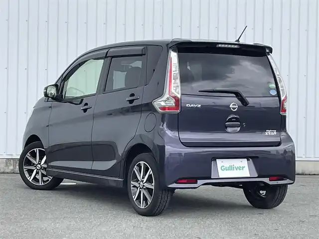 日産 デイズ HWS X プレミアムセレクション 福岡県 2018(平30)年 5.4万km プレミアムパープルP 全周囲カメラ/社外ナビ（ＣＮ－ＲＥ０４ＷＤ）/衝突軽減ブレーキ/オートハイビーム/フルセグＴＶ/ＣＤ／ＤＶＤ再生/ハーフレザー/ＨＩＤヘッドライト/純正１５ＡＷ/スマートキー/プッシュスタート/ＥＴＣ