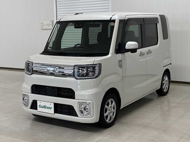 ダイハツ ウェイク G ターボ　レジャーエディション SA Ⅲ 熊本県 2020(令2)年 6.8万km パールホワイトⅢ 純正ＳＤナビ（ＣＤ/ＢＴ/ラジオ/フルセグ）/バックカメラ/ＥＴＣ/両側パワースライドドア/コーナーセンサー/衝突軽減システム/横滑り防止装置/オートライト/オートハイビーム/フォグランプ/ＬＥＤヘッドライト/ステアリングスイッチ/プッシュスタート/スマートキー2本/純正フロアマット/社外13インチＡＷ