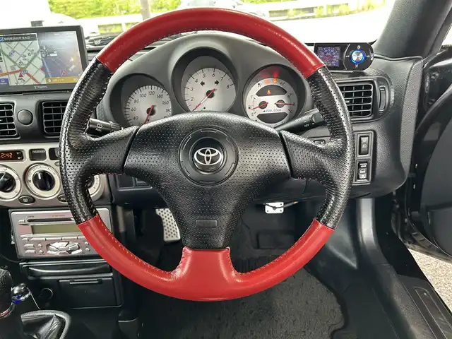 トヨタ ＭＲ－Ｓ V エディション ファイナルVer 静岡県 2007(平19)年 2.4万km ブラック 登録時23342キロ/6速マニュアル/純正アルミホイール/（フロント15インチ、リア16インチ）/レザーシート/ポータブルナビ/社外HIDライト/社外マフラー/キーレス/ETC/新車時保証書/取扱説明書